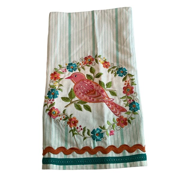 Kitchen Tea Towels Set of 3 Designs Approximately 20x28 Teal, Pinks - Picture 3 of 9